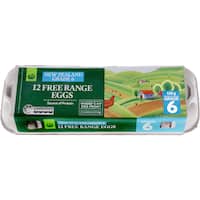 countdown everyday eggs dozen free range size 6 12pk