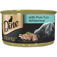 dine desire wet cat food pure tuna whitemeat 85g
