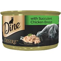 dine desire wet cat food succulent chicken breast 85g