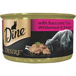 dine desire wet cat food tuna, whitemeat & snapper 85g