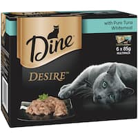 dine desire wet cat food pure tuna whitemeat 6pk