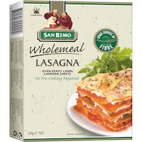 san remo pasta lasagne large instant wholemeal 250g