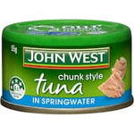 john west chunk style tuna in spring water 95g