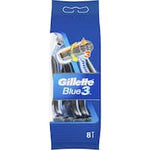 gillette blue 3 disposable shavers  8pk
