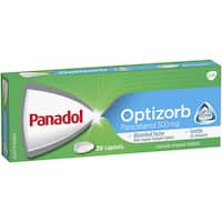 panadol optizorb pain relief caplets 20pk