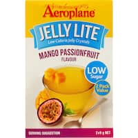 aeroplane lite jelly crystals mango passionfruit 2 x 9g