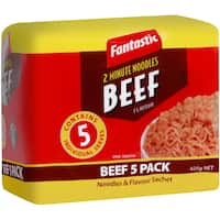 fantastic 2 minute instant noodles multi pack beef 5pk