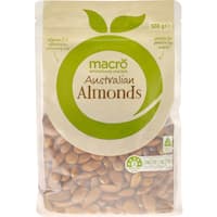 macro almonds  500g