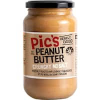 pics peanut butter crunchy no salt 380g