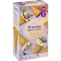 countdown cones waffle vanilla 170g 12pk