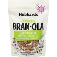 hubbards bran-ola granola almond & chia pre + probiotics 400g