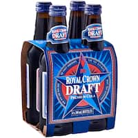 royal crown draft soft drink premium cola 340ml 4pk
