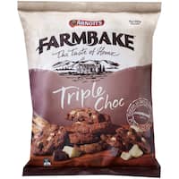 arnotts farmbake cookies triple chocolate 350g