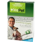 vitapet evance flea treatment prevention dog under 4kg 3pk