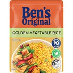 bens original microwave rice golden vegetables 250g