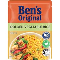 bens original microwave rice golden vegetables 250g