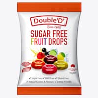 double d sweets sugar free fruit drops 70g