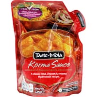 taste of india indian korma simmer sauce 425g