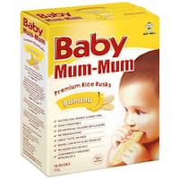 baby mum mum teething rusks banana rice 36g 9pk