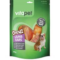 vitapet dog treats lamb ears 200g