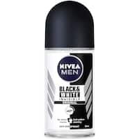 nivea men black & white roll on deodorant invisible antiperspirant original 50mL