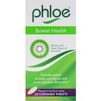 phloe bowel care chewable tablets 50pk