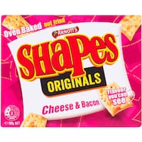 arnotts shapes crackers cheese & bacon 175g