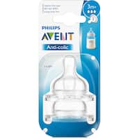 avent teats anti-colic medium flow 3m+ 2pk