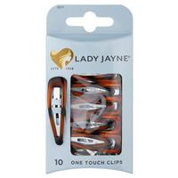 lady jayne one touch clips, shell, pk10