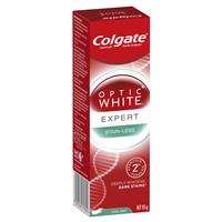 colgate optic white stainless white teeth whitening toothpaste 85g