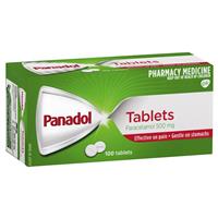panadol paracetamol pain relief 500mg 100 tablets
