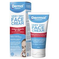 dermal therapy very dry face cream 50g