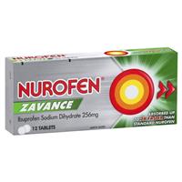 nurofen ibuprofen zavance fast pain relief 12 tablets