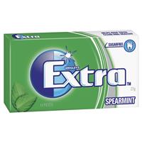 extra envelope spearmint gum 27g