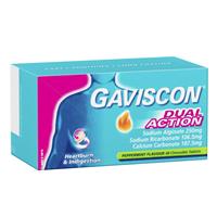 gaviscon dual action peppermint 48 chewable tablets