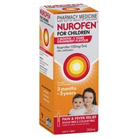 nurofen for children 3 months to 5 years strawberry 200ml