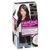 l'oreal paris casting creme gloss semi-permanent hair colour - 200 ebony black (ammonia free)