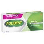 polident denture adhesive cream 2x60g pack exclusive size