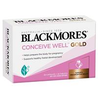 blackmores conceive well gold 28 tablets + 28 capsules