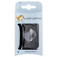 lady jayne 17024bk velvet hair elastic black 8 pack