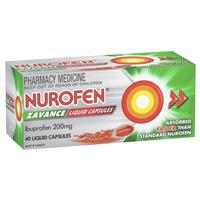 nurofen zavance pain relief 200mg 40 liquid capsules
