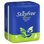 stayfree regular with wings 14 pads