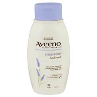 aveeno active naturals stress relief body wash lavender, chamomile and ylang-ylang essences 354ml