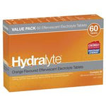 hydralyte electrolyte effervescent orange 60 tablets exclusive size