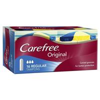 carefree tampons regular 16 pack