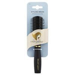lady jayne styling brush, plastic b-t bristles, purse