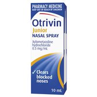 otrivin metered dose nasal mist junior 10ml