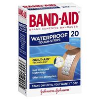 band-aid waterproof tough strips 20 pack