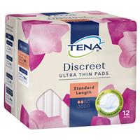 tena pad discreet ultrathin standard 12 pack