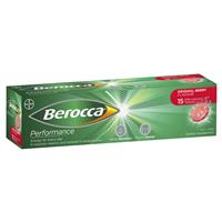 berocca energy vitamin original berry effervescent tablets 15 pack